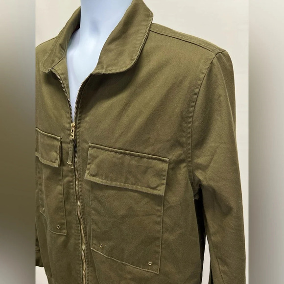 FIVE-FOUR Men’s Olive green full zip jacket size L - Picture 2 of 16